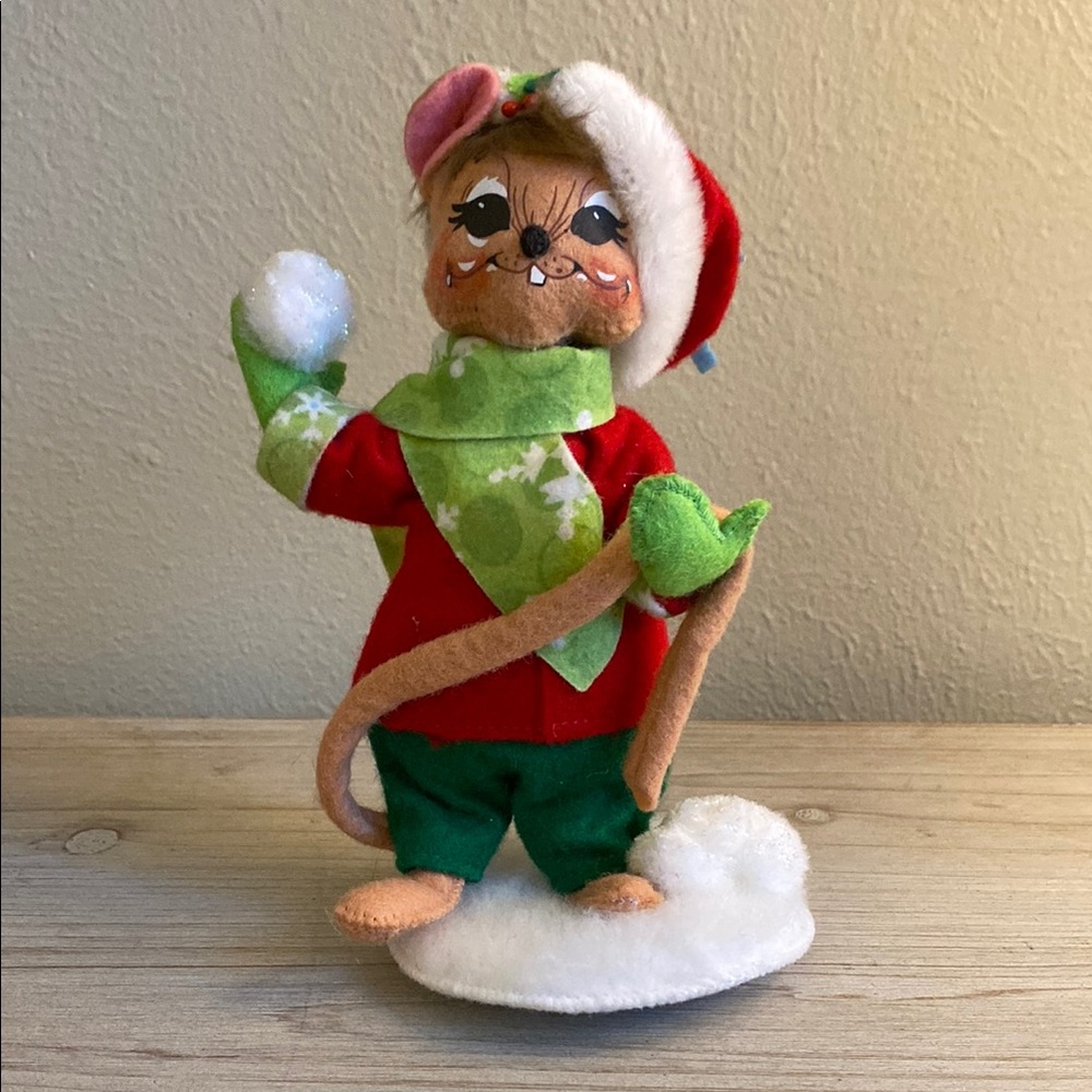 Annalee Christmas Mouse Figurine